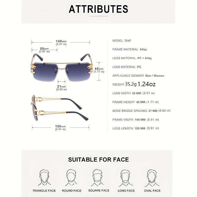 Top Bar Aviator Sunglasses Hollow Out Temple UV400