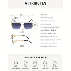 Top Bar Aviator Sunglasses Hollow Out Temple UV400