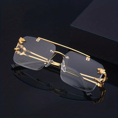 Top Bar Aviator Sunglasses Hollow Out Temple UV400