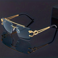 Top Bar Aviator Sunglasses Hollow Out Temple UV400