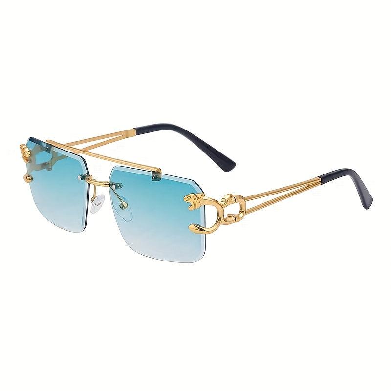 Top Bar Aviator Sunglasses Hollow Out Temple UV400