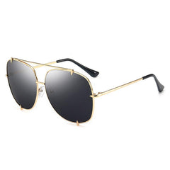 Oversized Aviator Sunglasses UV 400 Gradient Lens