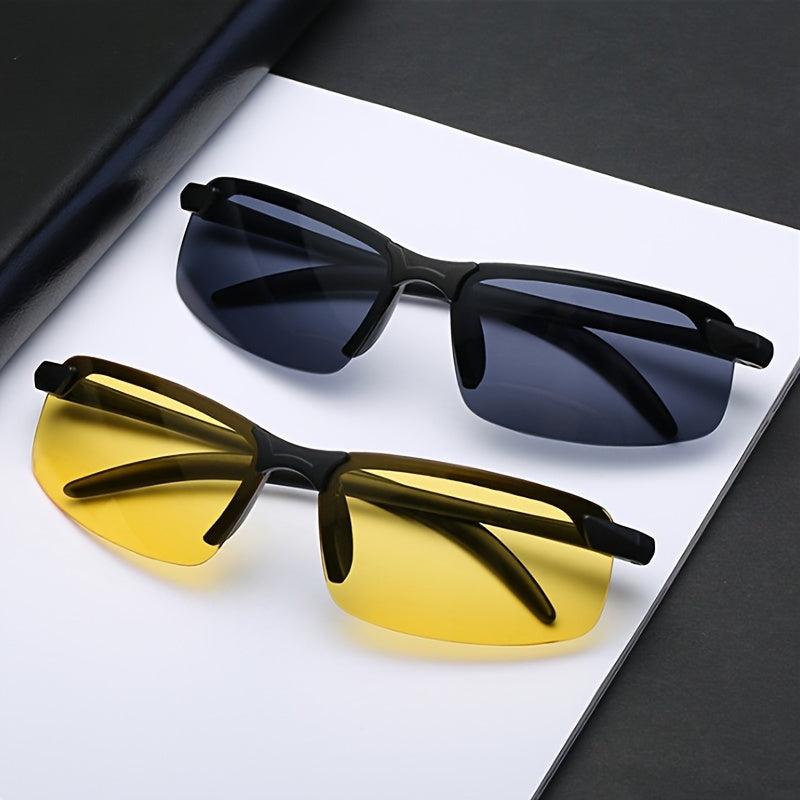 1 Pair Sunglasses & Night Driving Glasses for Outdoor Activities