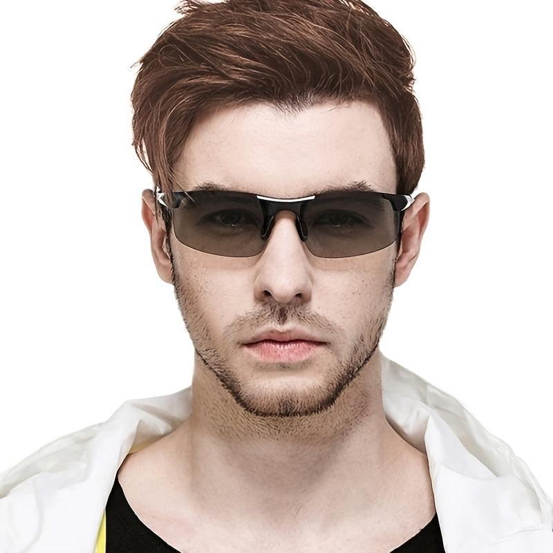 1 Pair Sunglasses & Night Driving Glasses for Outdoor Activities