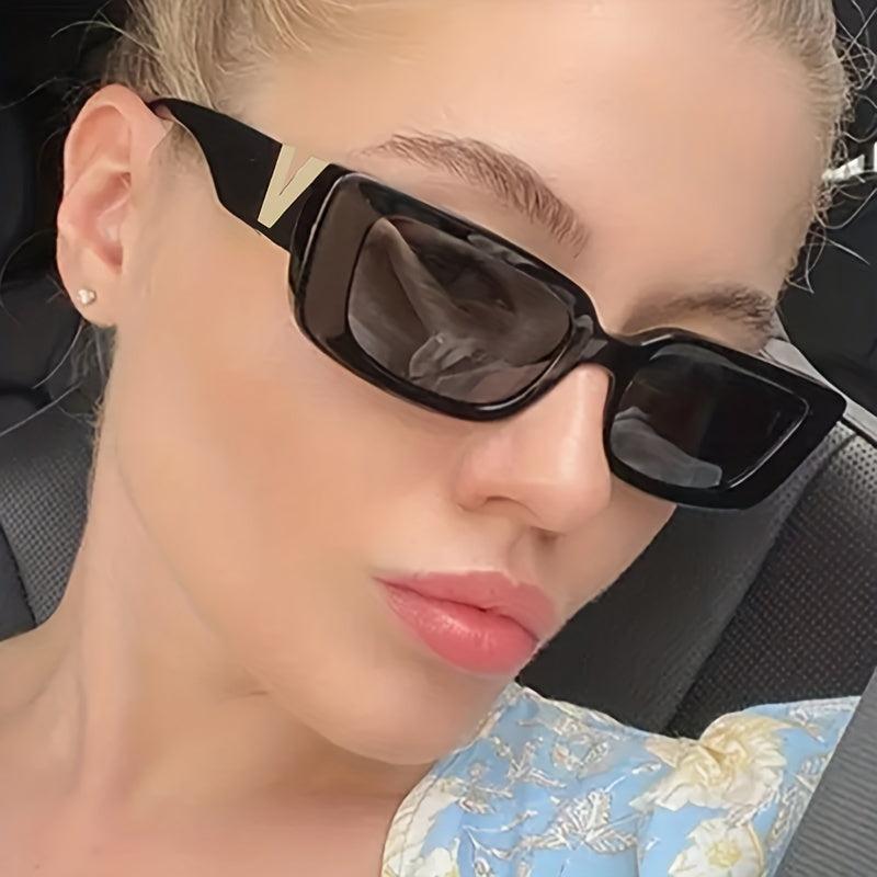 Y2K Rectangle Frame Sunglasses UV400