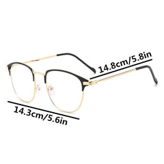 Clear Lens Glasses Metal Frame Anti Light Eyewear