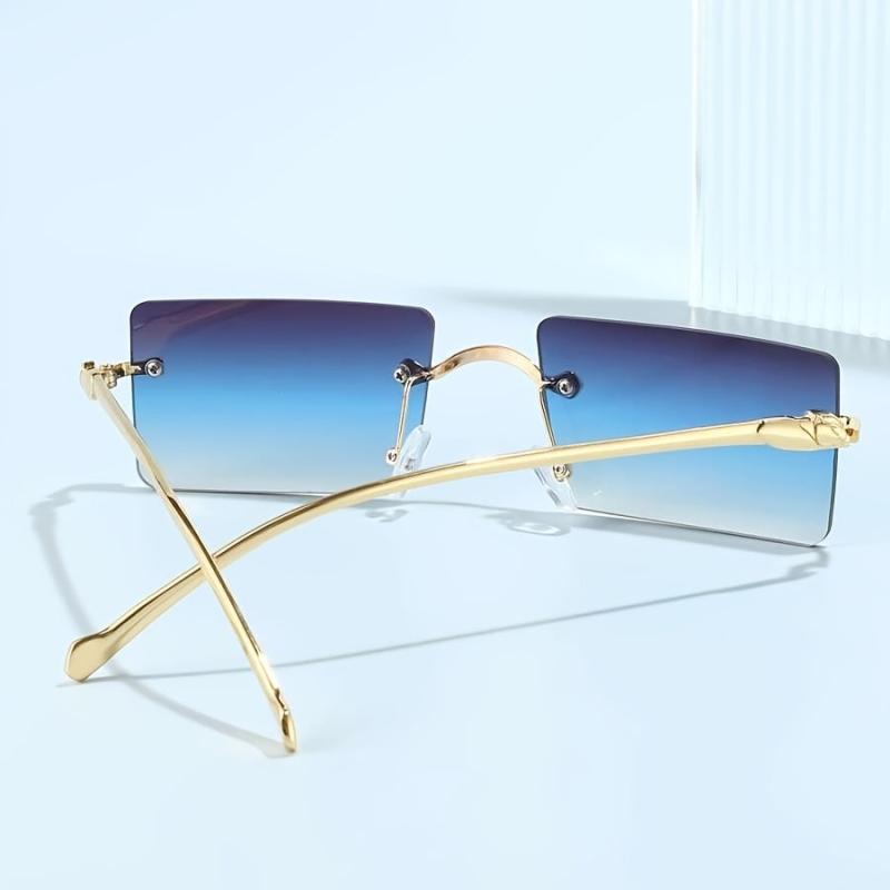 Square Rimless Sunglasses