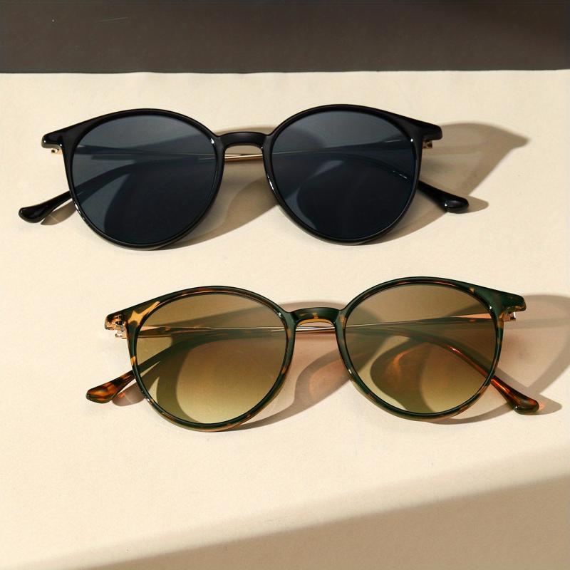 Cat Eye Sunglasses Round Frame Vintage Glasses UV400