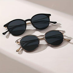 Cat Eye Sunglasses Round Frame Vintage Glasses UV400