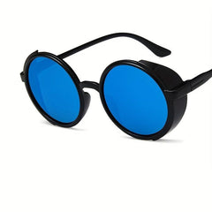 Steampunk Round Sunglasses Vintage Metal Retro Sun Glasses