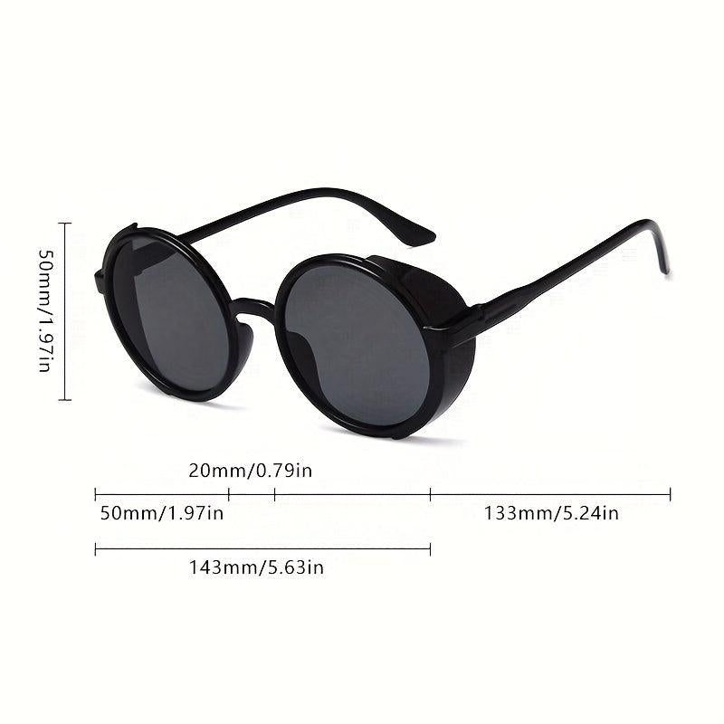 Steampunk Round Sunglasses Vintage Metal Retro Sun Glasses