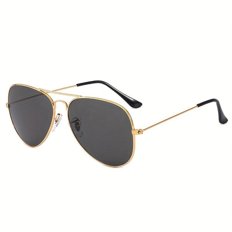 Vintage Oval Aviator Sunglasses Metal Hiking Sunshade Eyeglasses