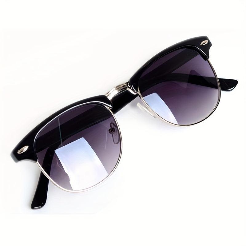 Vintage Retro Half Frame Sunglasses UV Protection