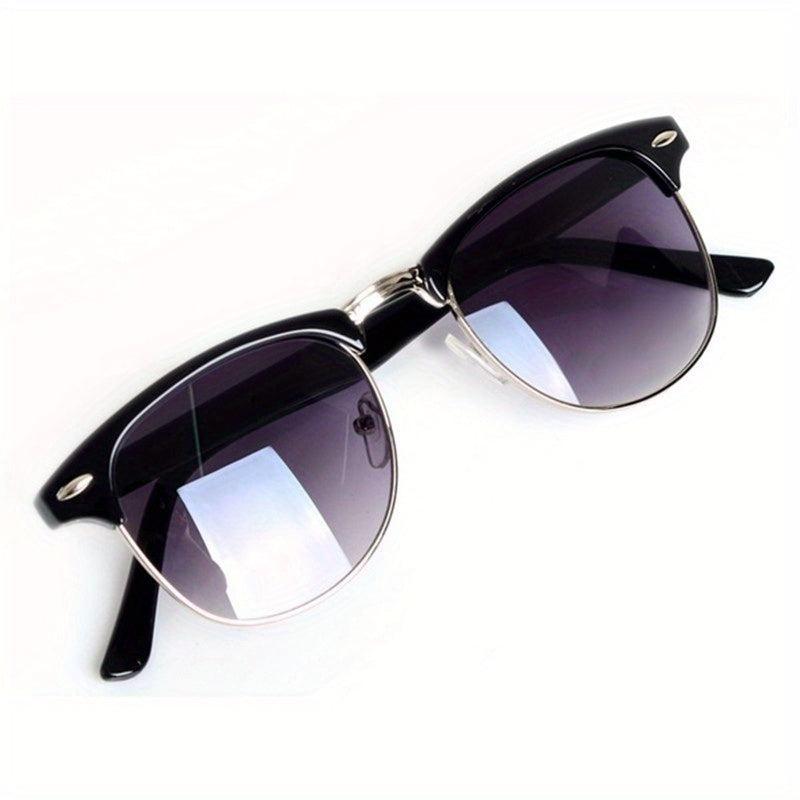 Vintage Retro Half Frame Sunglasses UV Protection