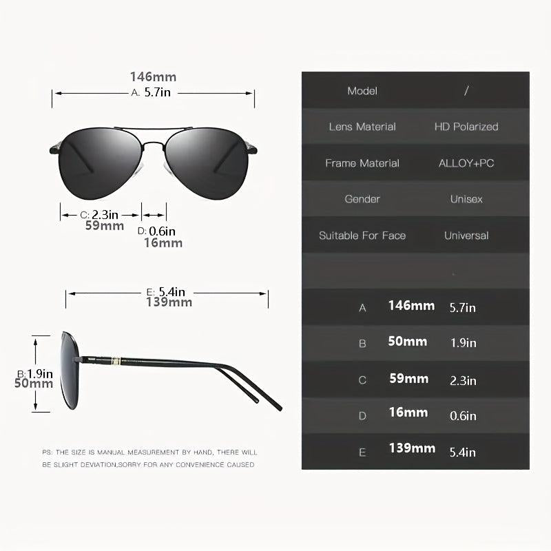 Women Aviator Polarized Sunglasses Classic Sunshade Glasses Vintage