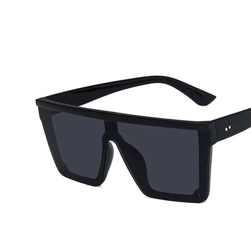 Oversized Rectangle Sunglasses Mirror Lens Gradient Shades For Women