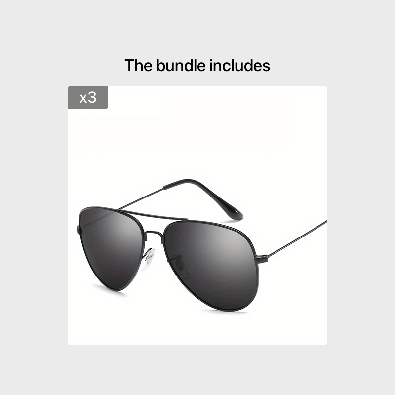 Classic Aviator Polarized Sunglasses Metal Sunshades