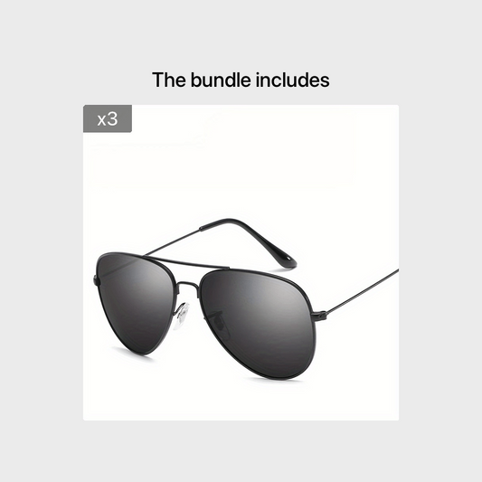 Classic Aviator Polarized Sunglasses Metal Sunshades