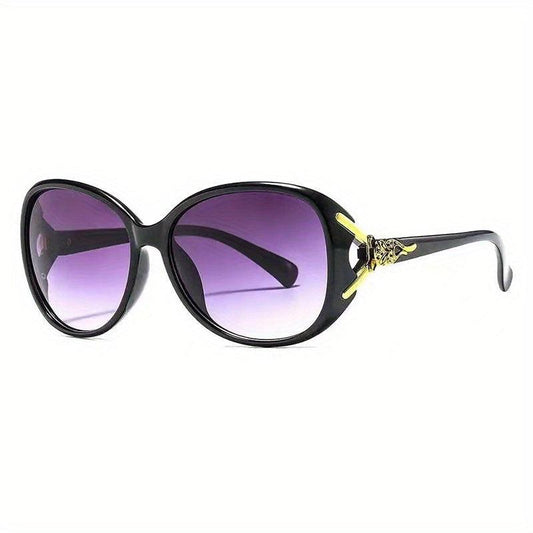 Oval Frame Sunglasses for Men Women Gradient Lens UV400
