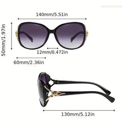 Oval Frame Sunglasses for Men Women Gradient Lens UV400