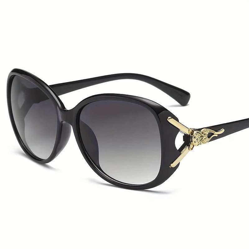 Oval Frame Sunglasses for Men Women Gradient Lens UV400