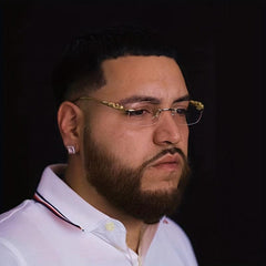 Men Rimless Metal Square Glasses