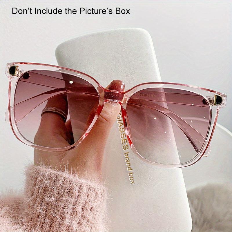 Square Jelly Gradient Sunglasses UV400 Anti Glare for Driving Beach Travel