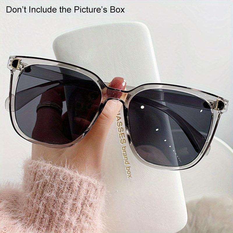 Square Jelly Gradient Sunglasses UV400 Anti Glare for Driving Beach Travel