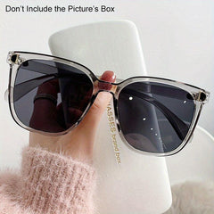 Square Jelly Gradient Sunglasses UV400 Anti Glare for Driving Beach Travel