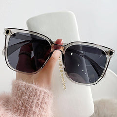 Square Jelly Gradient Sunglasses UV400 Anti Glare for Driving Beach Travel