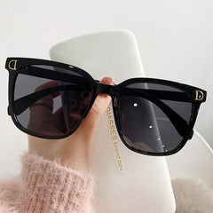 Square Jelly Gradient Sunglasses UV400 Anti Glare for Driving Beach Travel