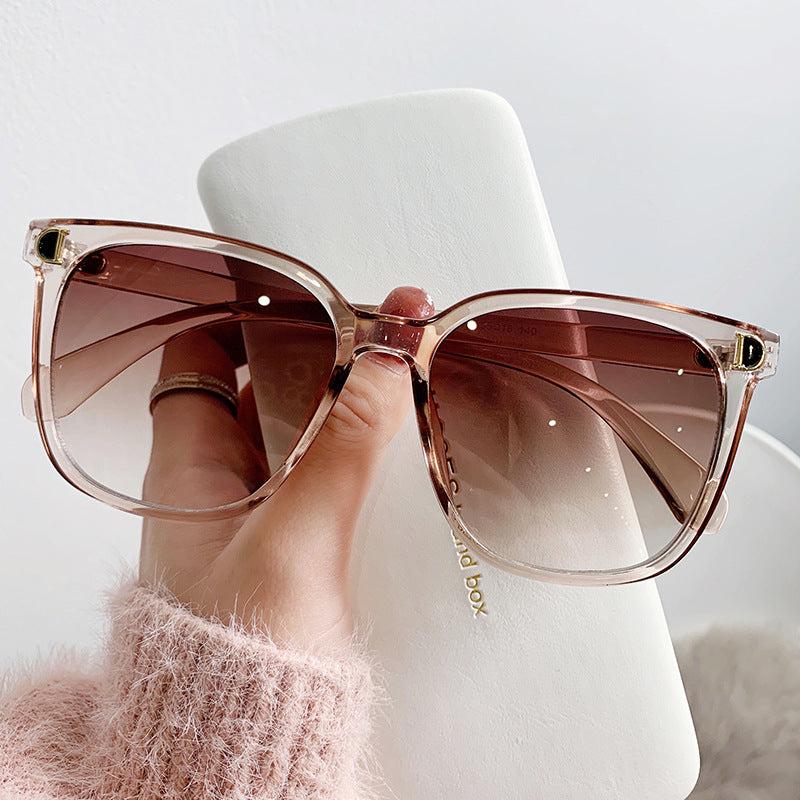 Square Jelly Gradient Sunglasses UV400 Anti Glare for Driving Beach Travel
