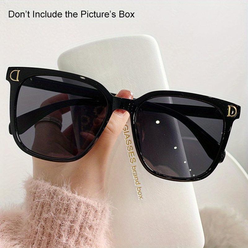 Square Jelly Gradient Sunglasses UV400 Anti Glare for Driving Beach Travel
