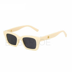 Vintage Square Sunglasses Women Cat Eye Small Frame Sun Glasses
