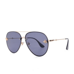Vintage Aviator Sunglasses Metal Gradient Women's Eyewear