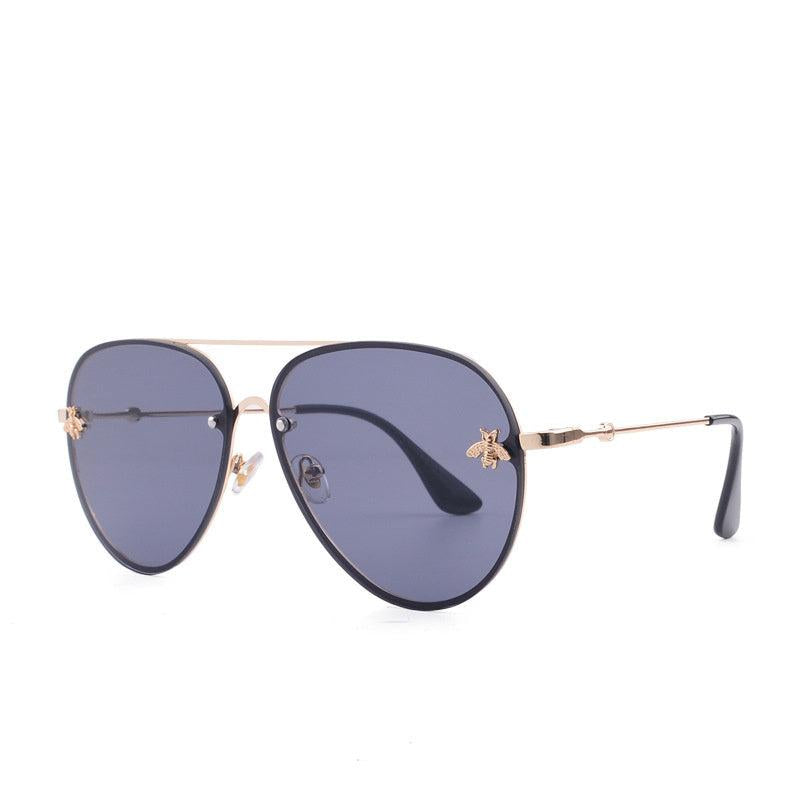 Vintage Aviator Sunglasses Metal Gradient Women's Eyewear