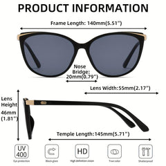 Cat Eye Sunglasses Anti Glare Gradient Glasses UV400