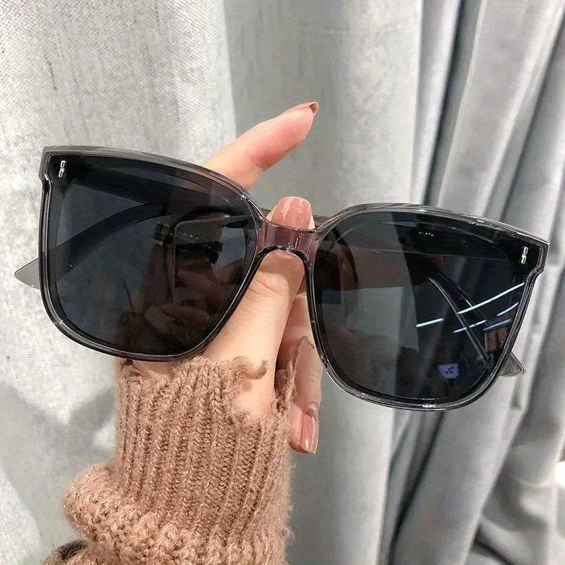 Square Frame Sunglasses Oversized Cat Eye Glasses UV Blocking
