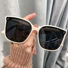 Square Frame Sunglasses Oversized Cat Eye Glasses UV Blocking