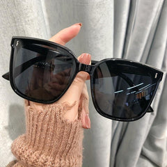 Square Frame Sunglasses Oversized Cat Eye Glasses UV Blocking