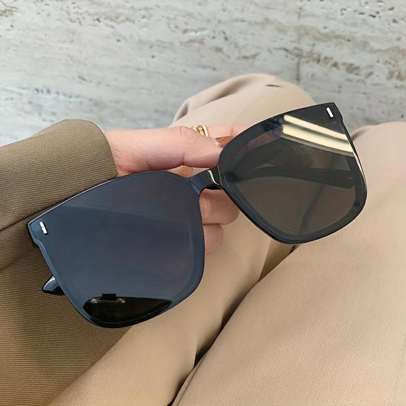 Square Frame Sunglasses Oversized Cat Eye Glasses UV Blocking