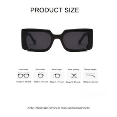 Vintage Rectangular Frame Polarized Sunglasses Women