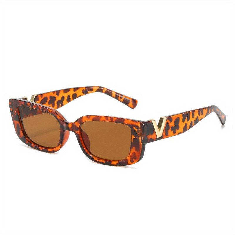 Vintage Retro Rectangle Sunglasses Women Y2K Punk UV400