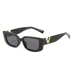 Vintage Retro Rectangle Sunglasses Women Y2K Punk UV400