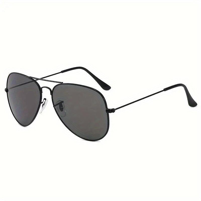 Metal Oval Frame Mirror Lens Aviator Sunglasses UV400