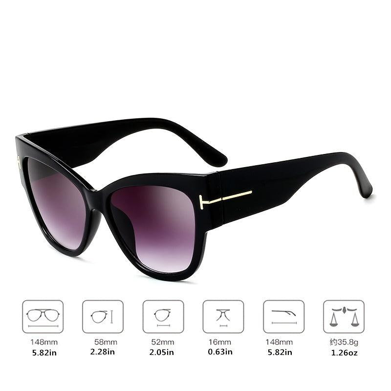 Classic Cat Eye Big Oversized Thick Gothic Plastic Vintage Sunglasses
