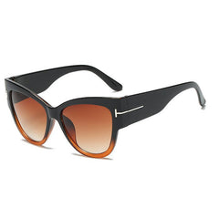 Classic Cat Eye Big Oversized Thick Gothic Plastic Vintage Sunglasses