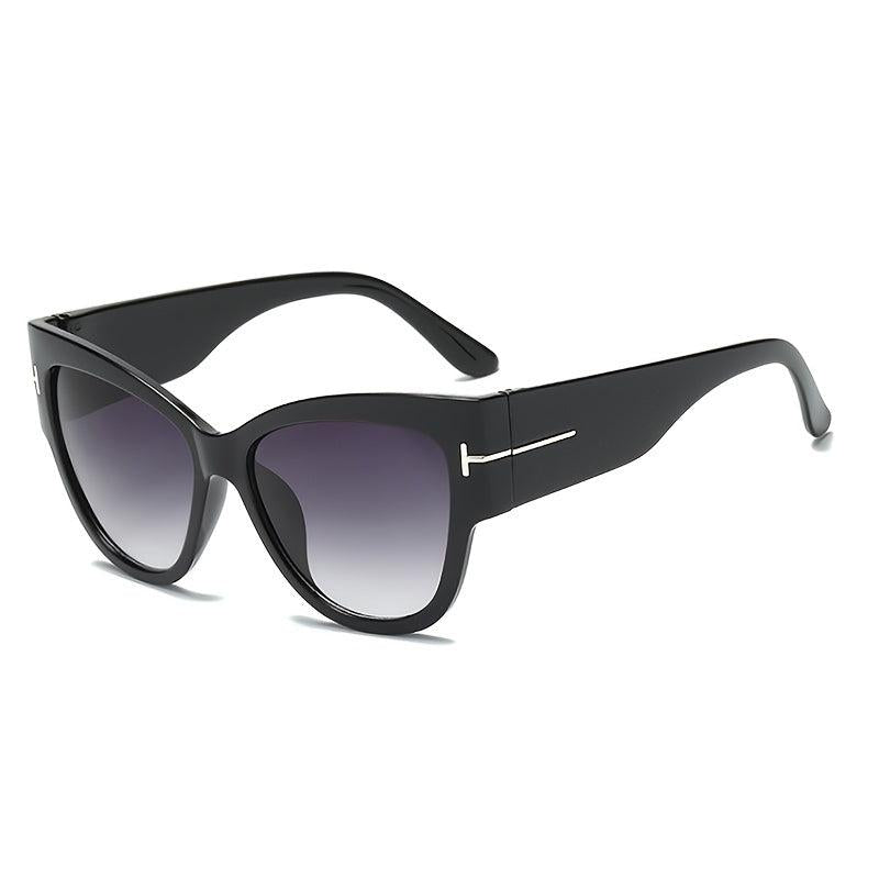Classic Cat Eye Big Oversized Thick Gothic Plastic Vintage Sunglasses