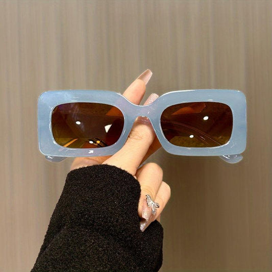 Candy Rectangle Frame Sunglasses Jelly Transparent Women Glasses Y2K