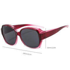 Polarized Wear Over Sunglasses TR90 Fit Over Glasses for Driving Cycling Fishing